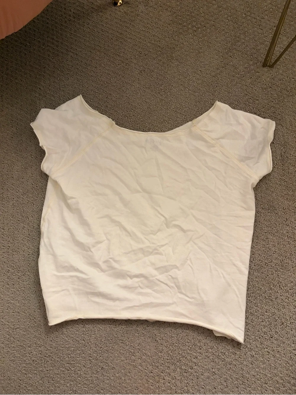 Brandy Melville Cream Colorado Scoop Tee